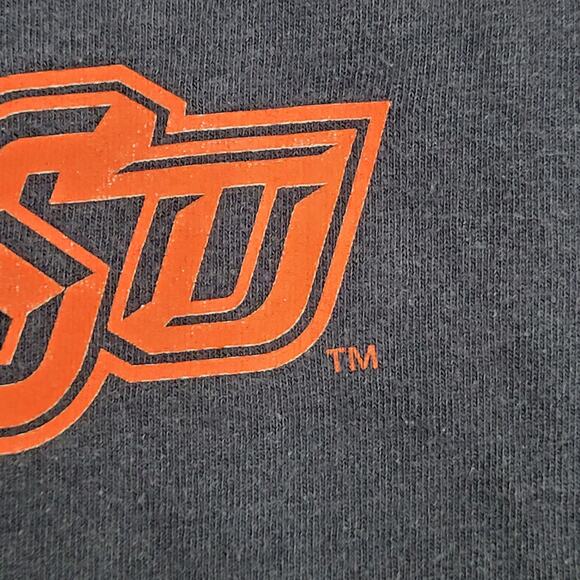 Vintage Oklahoma State University Sweatshirt XL 24x28 Faded Black - Picture 8 of 12